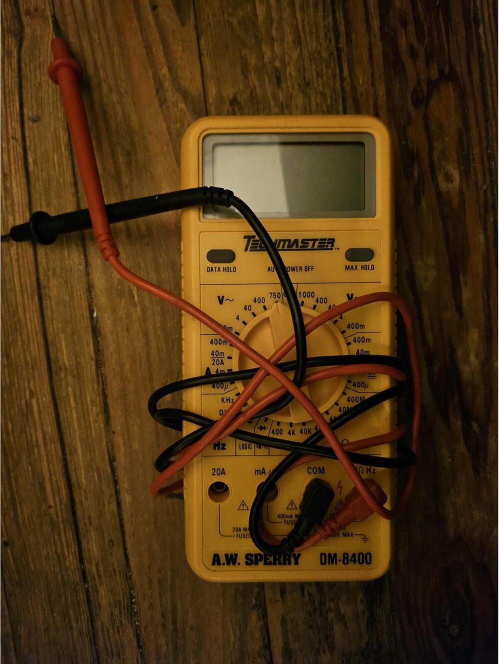 A.W. Sperry Techmaster AC/DC Digital Multimeter DM-8400 as shown